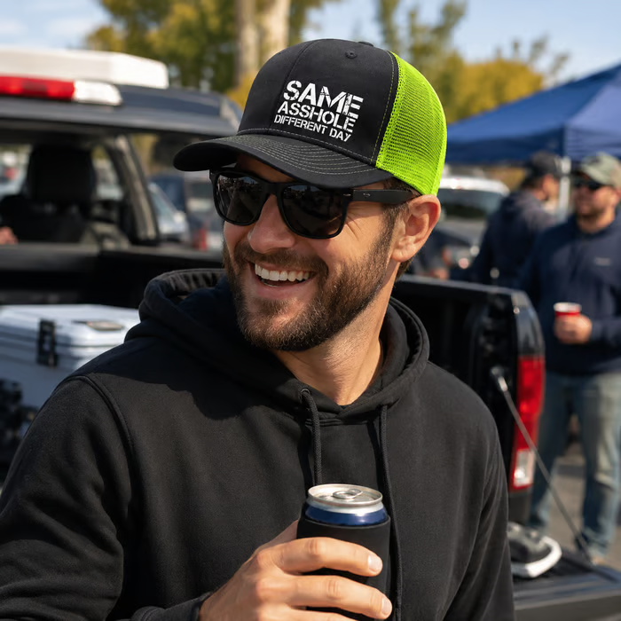 🔥Last Day 50% OFF🧢Funny Same Asshole Different Day Trucker Hat