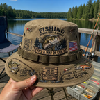 🏆 50K+ SOLD! 49% OFF -🎣 Fishing Is a Way of Life Boonie Hat