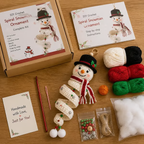 🔥 LAST DAY 49% OFF ☃️ Crochet Snowman Spiral Ornament DIY Kit – Beginner-Friendly Christmas Craft Set 🧶🎄