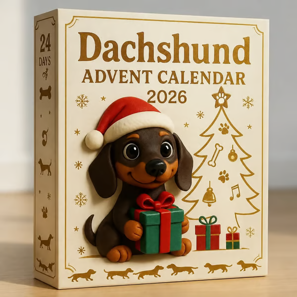🎄🐶 2026 Dachshund Advent Calendar – 24 Days of Adorable Christmas Surprises! 🎁