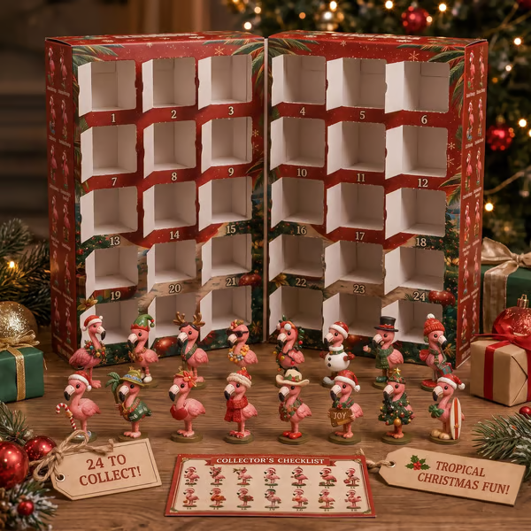 🎄🦩 2026 Christmas Flamingo Advent Calendar – 24 Days of Holiday Fun 🎁