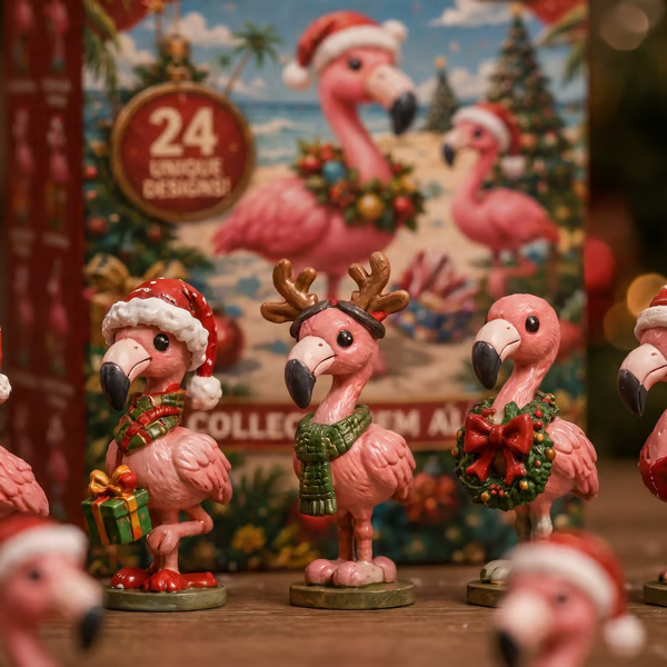 🎄🦩 2026 Christmas Flamingo Advent Calendar – 24 Days of Holiday Fun 🎁