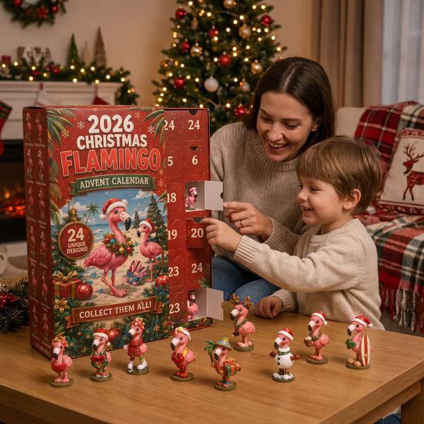 🎄🦩 2026 Christmas Flamingo Advent Calendar – 24 Days of Holiday Fun 🎁