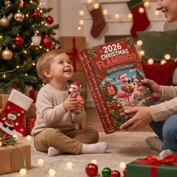 🎄🦩 2026 Christmas Flamingo Advent Calendar – 24 Days of Holiday Fun 🎁