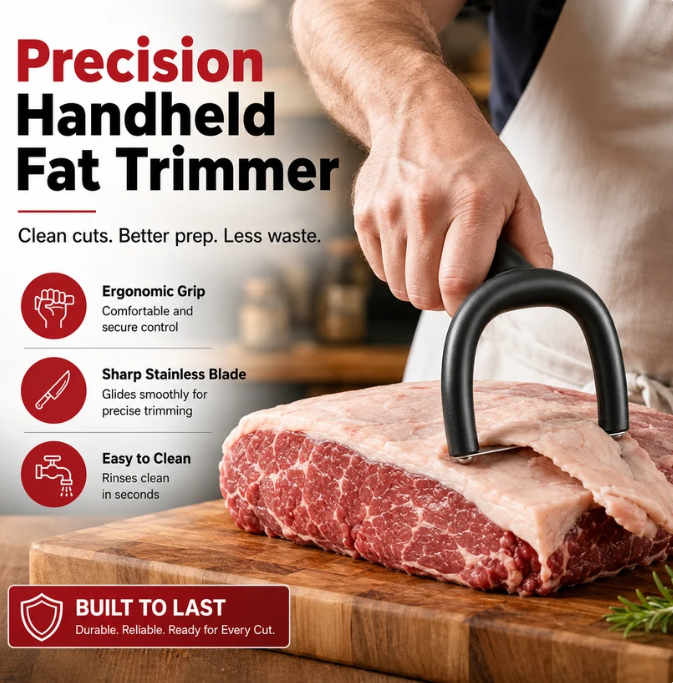 🔥 50% OFF! Handheld Meat Fat Trimmer – Faster Beef & Pork BBQ Prep