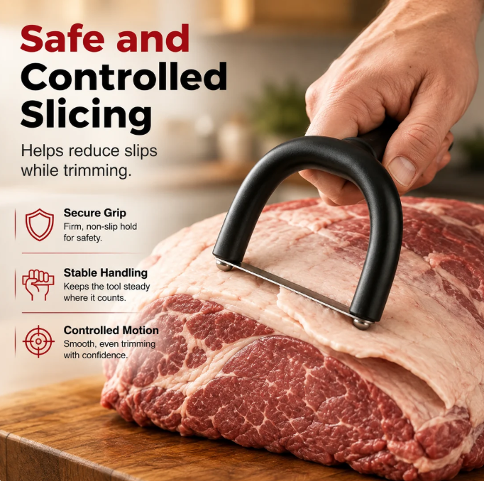 🔥 50% OFF! Handheld Meat Fat Trimmer – Faster Beef & Pork BBQ Prep