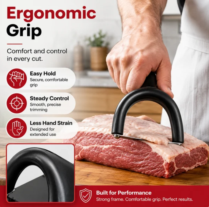 🔥 50% OFF! Handheld Meat Fat Trimmer – Faster Beef & Pork BBQ Prep