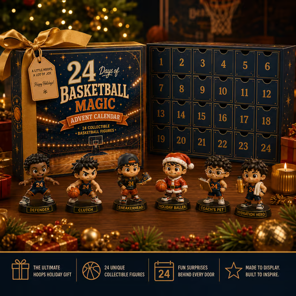 🔥 49% OFF – 24 Days of Basketball Magic 🏀 | Collectible Basketball Advent Calendar 🎁
