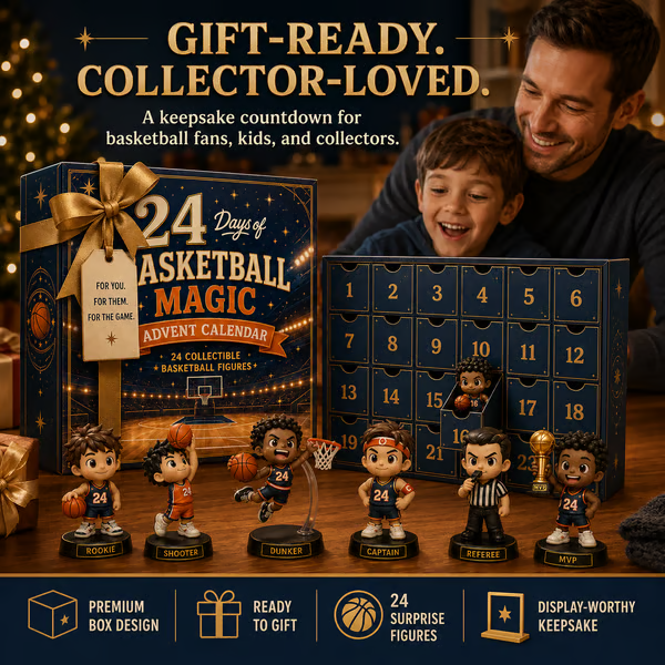 🔥 49% OFF – 24 Days of Basketball Magic 🏀 | Collectible Basketball Advent Calendar 🎁