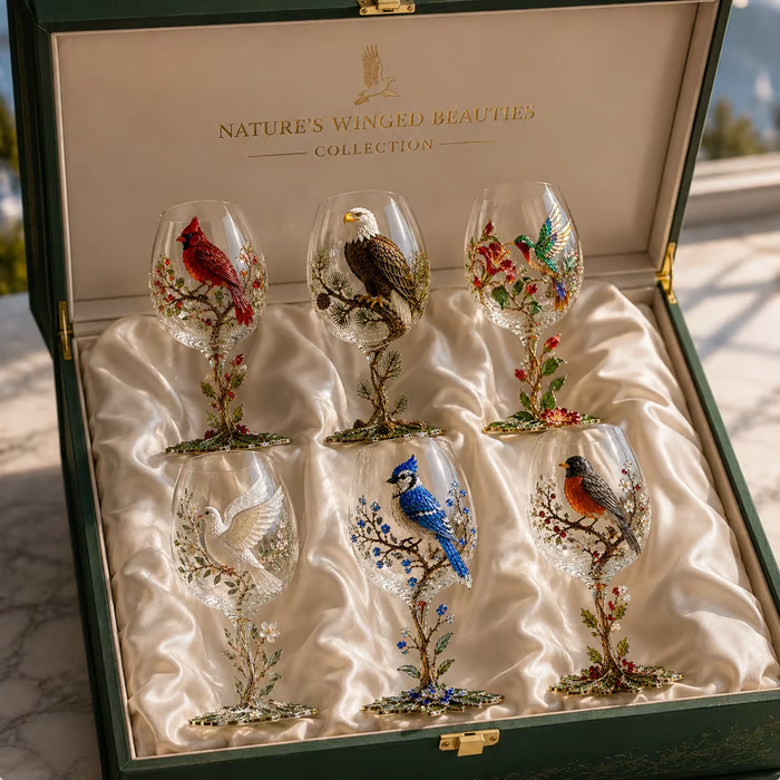 🎅 2026 Christmas Gift – 50% OFF 🎁 | 🐦 3D Bird Wine Glass Collection