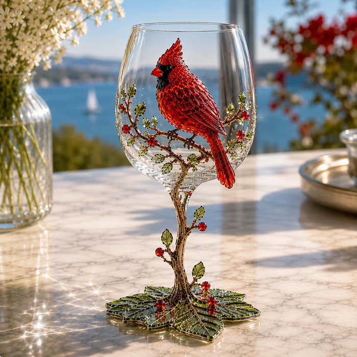 🎅 2026 Christmas Gift – 50% OFF 🎁 | 🐦 3D Bird Wine Glass Collection