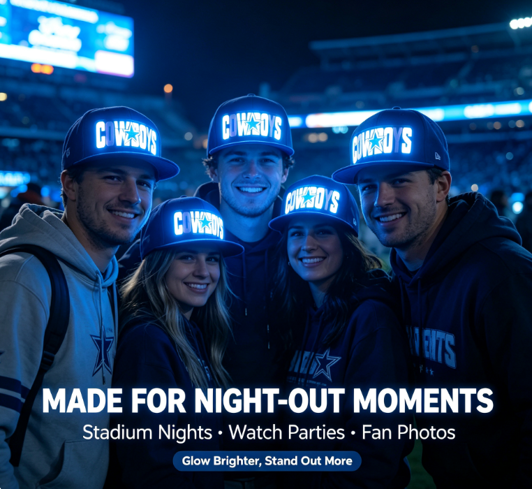 🔥 50% OFF🏈Light Up Game Day – LED Dallas Fan Snapback Hat