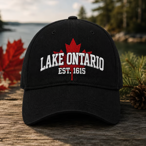 🔥 LAST DAY 50% OFF – 🍁 Lake Ontario Forever Heritage Embroidered Cap