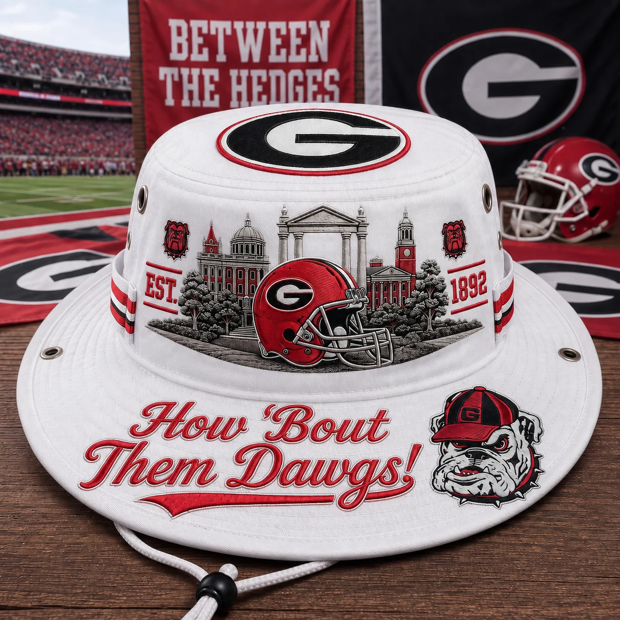 49% OFF – How ’Bout Them Dawgs? 🐶 Georgia Football Boonie Hat