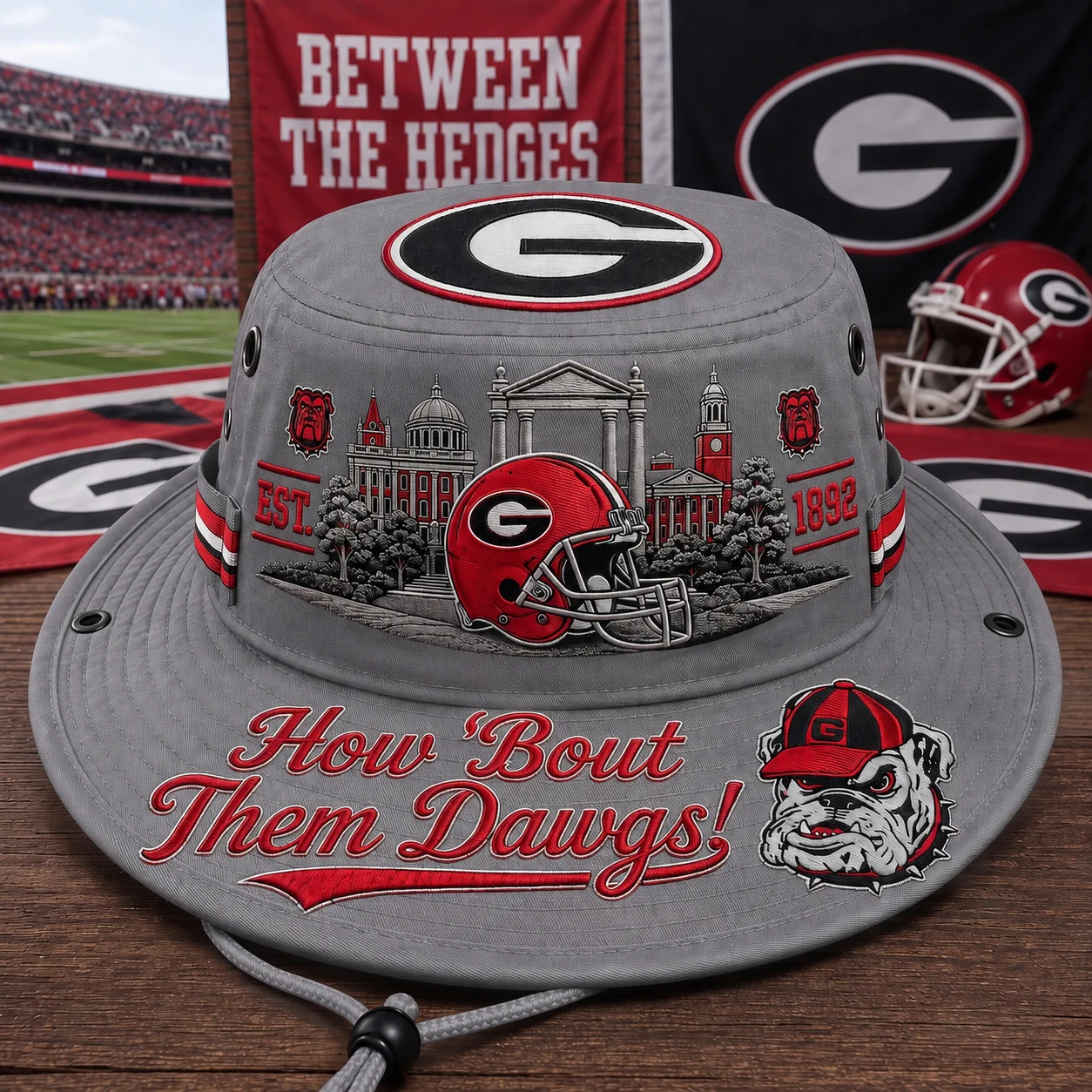 49% OFF – How ’Bout Them Dawgs? 🐶 Georgia Football Boonie Hat
