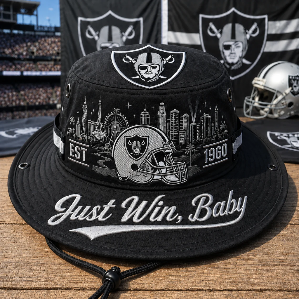🏈 LAST DAY 49% OFF – Just Win, Baby Boonie Hat – Wear the Football Spirit Everywhere