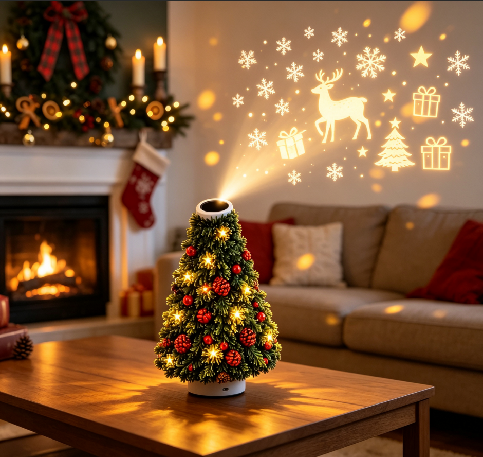 🎄 LAST DAY 49% OFF – Christmas Tree Projector | Magical Holiday Light Decor ✨