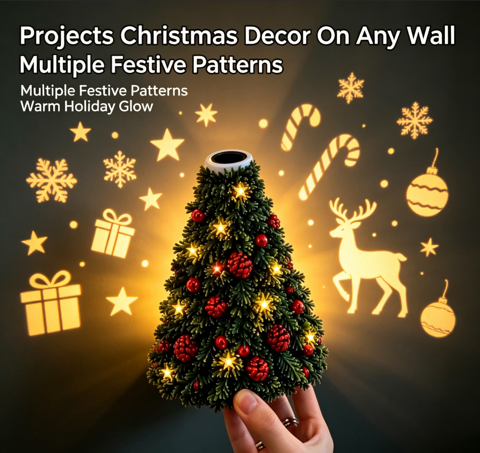 🎄 LAST DAY 49% OFF – Christmas Tree Projector | Magical Holiday Light Decor ✨