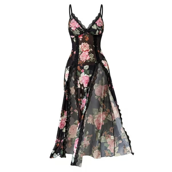 🌹 49% OFF Ends Today! Sheer Floral Rose Maxi Dress | Buy 2, Free Shipping